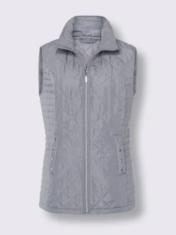 Gilet matelassé avec applications
