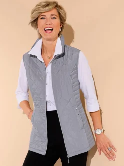 Gilet matelassé avec applications