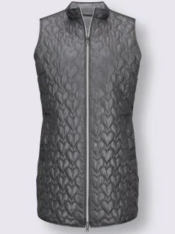 Gilet matelassé motif matelassé en forme de cœur