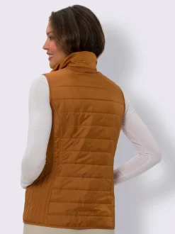 Gilet matelassé piquage longitudinal affinant sur les côtés