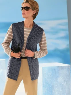 Gilet matelassé poches plaquées liseré