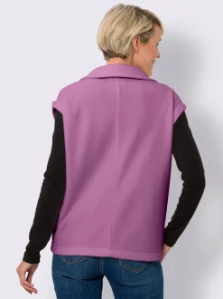 Gilet polaire coupe décontractée aux épaules
