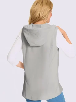 Gilet polaire coupe longue affinante