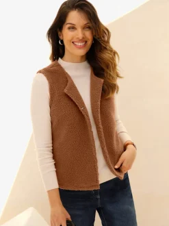Gilet polaire fermeture crochet discrète