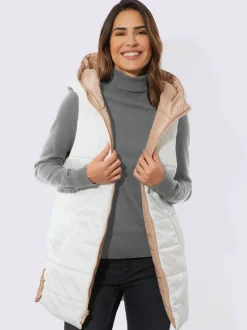 Gilet réversible à capuche