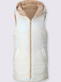 Gilet réversible à capuche