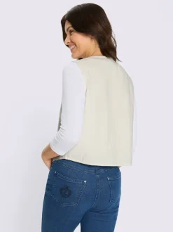 Gilet superbe broderie ajourée