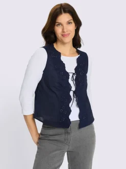 Gilet superbes finitions en dentelle