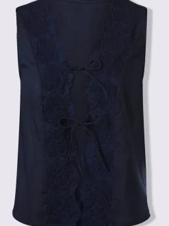 Gilet superbes finitions en dentelle