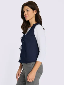 Gilet superbes finitions en dentelle
