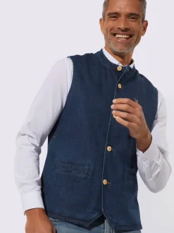 Gilet traditionnel broderie contrastée