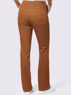 Jean bootcut empiècement confortable et élastique au dos