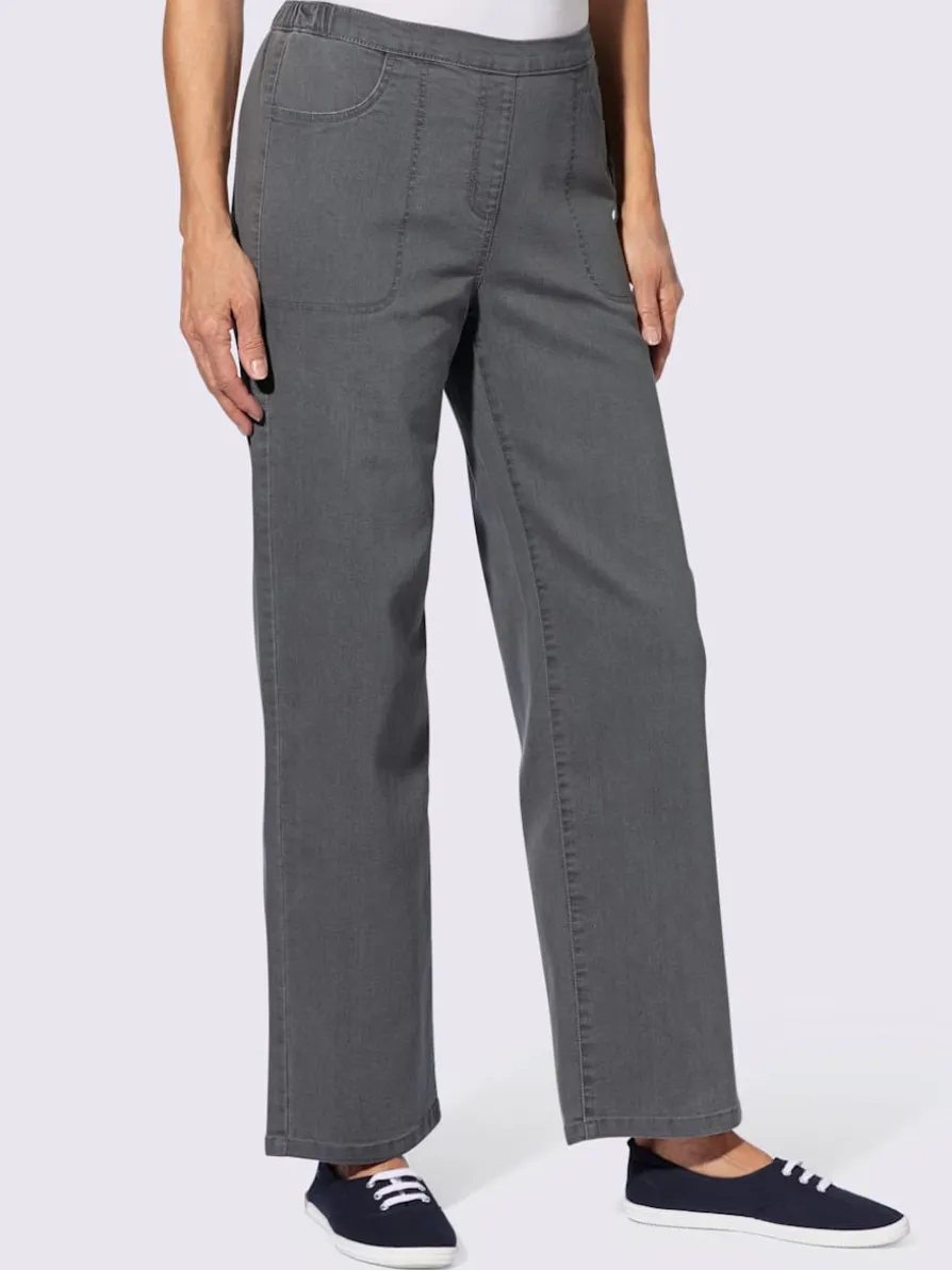 Jean ceinture élastique confortable