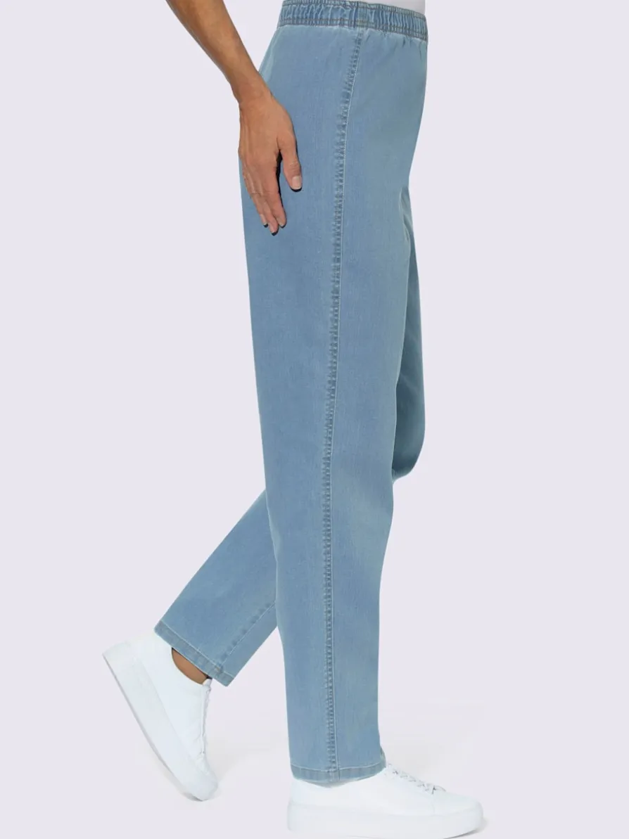 Jean ceinture élastique confortable
