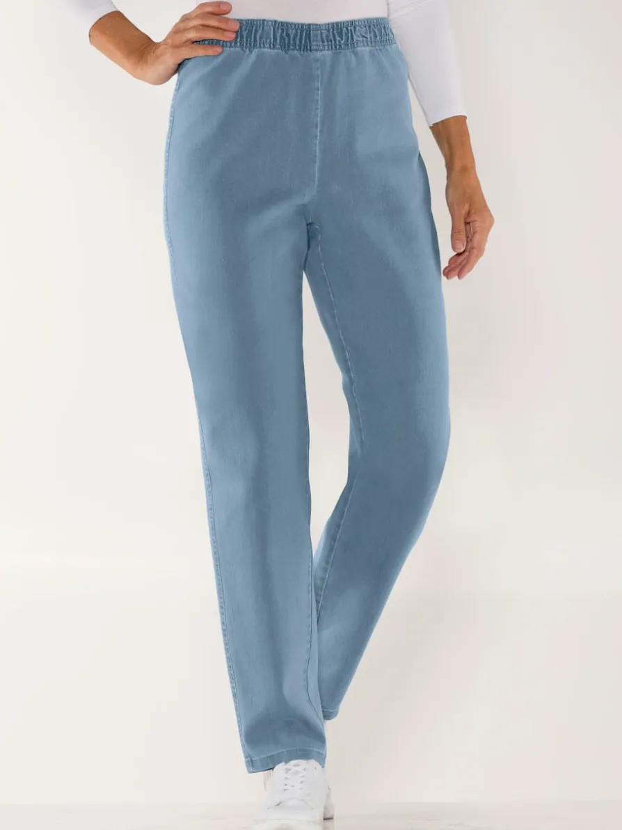 Jean ceinture élastique confortable