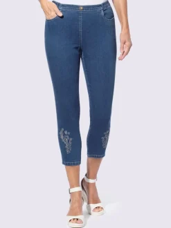Jean 7/8 ceinture élastique confortable