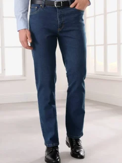 Jean classique à poches, taille élastique