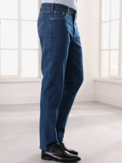 Jean classique à poches, taille élastique