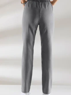 Jean coupe droite ceinture élastique