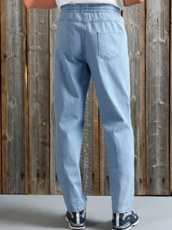 Jean décontracté à ceinture élastiquée