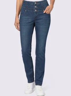 Jean double empiècement
