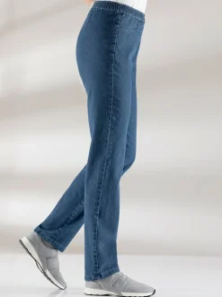 Jean femme confortable taille élastique