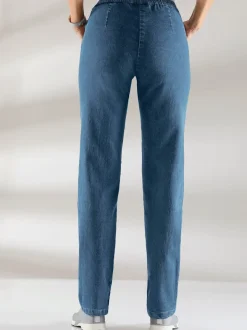 Jean femme confortable taille élastique