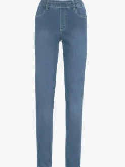 Jean féminin ceinture élastique boucle ceinture