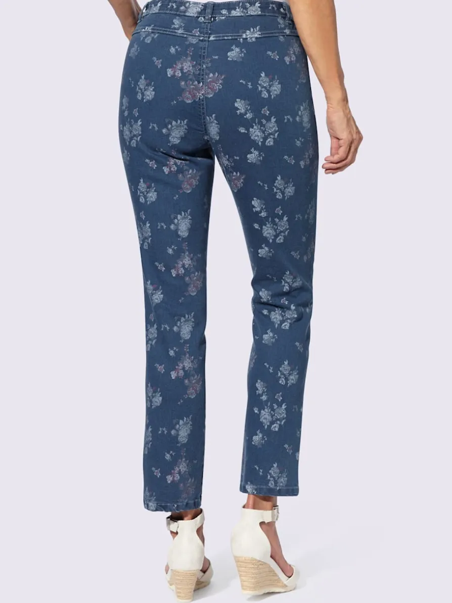 Jean imprimé floral