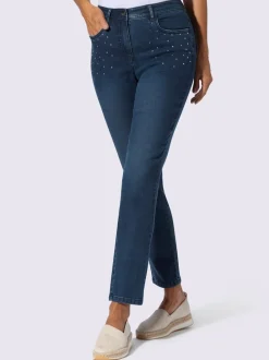 Jean petites pierres brillantes fantaisie