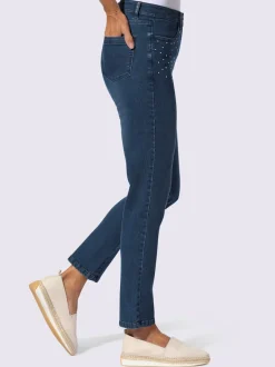 Jean petites pierres brillantes fantaisie