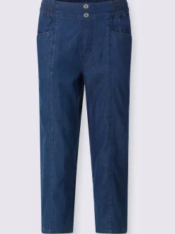 Jean 3/4 poches en biais