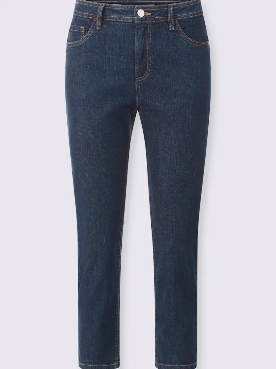 Jean 5 poches qualité coton extensible indéformable