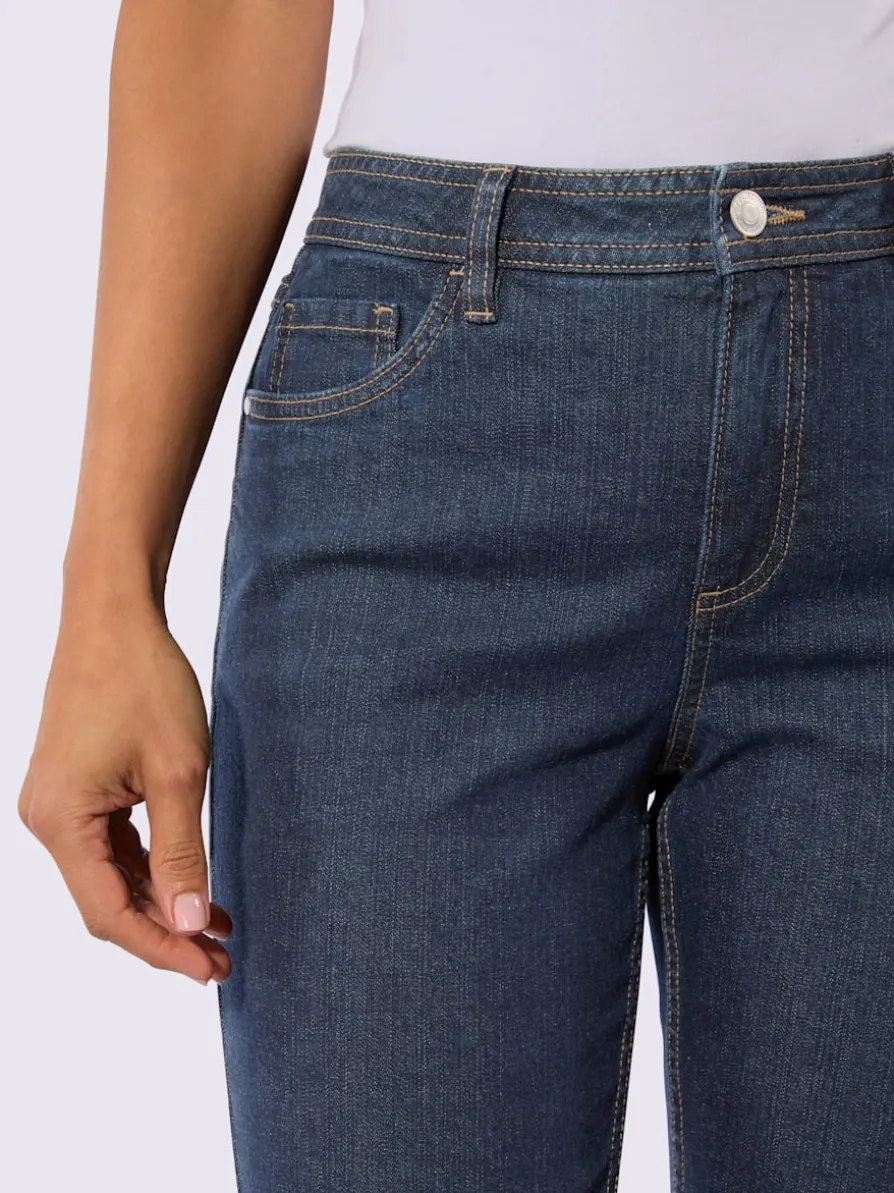 Jean 5 poches qualité coton extensible indéformable