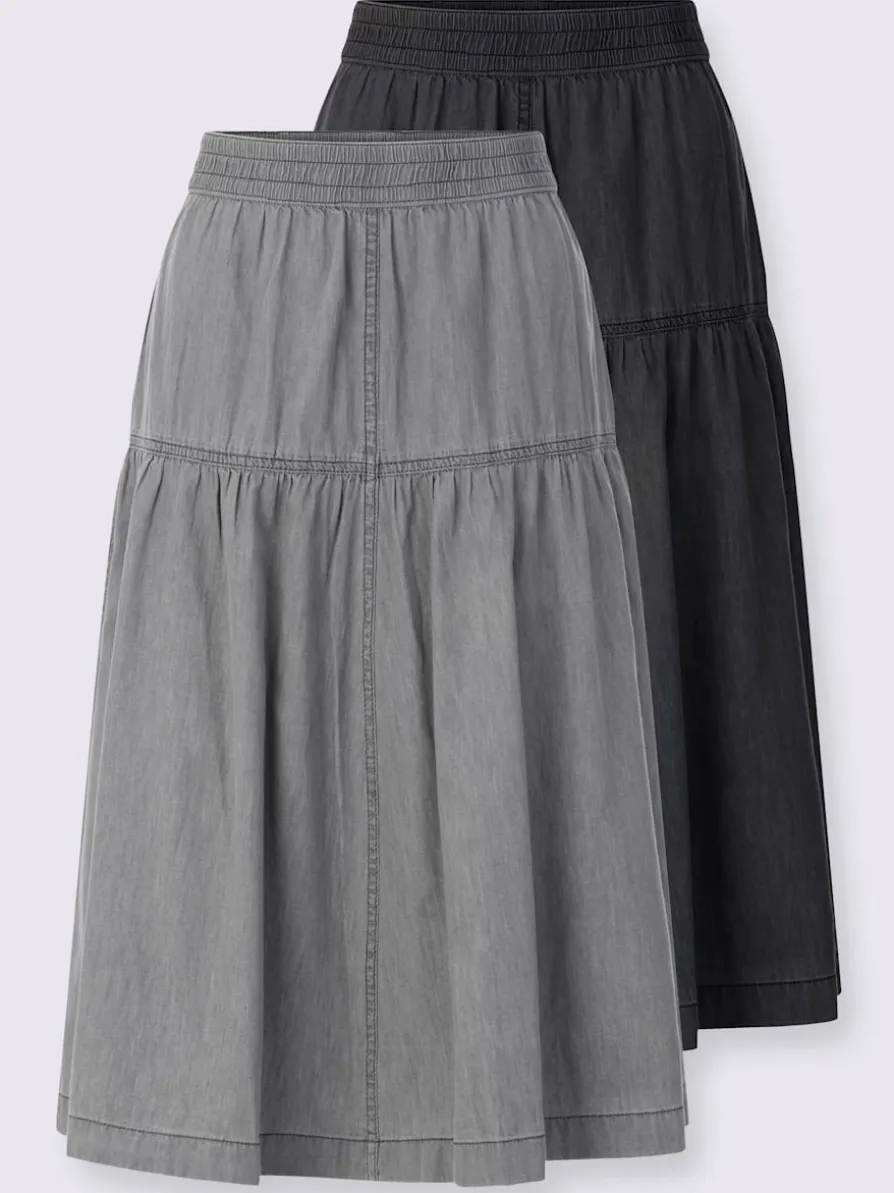 Jupe en jean 100% coton