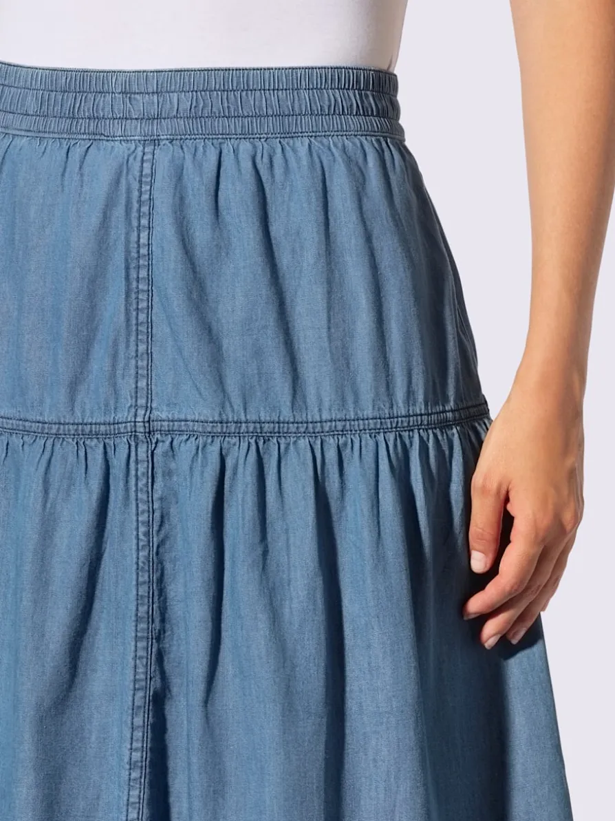 Jupe en jean 100% coton