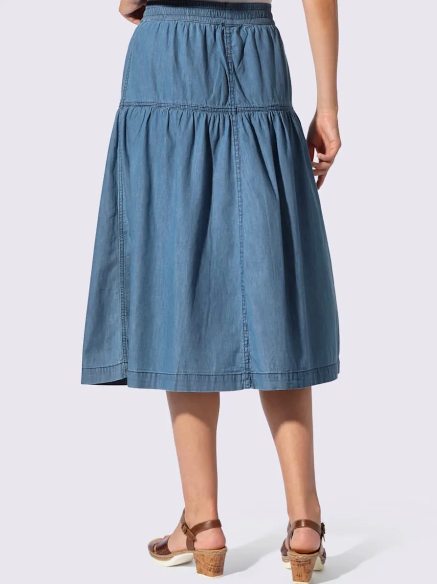 Jupe en jean 100% coton