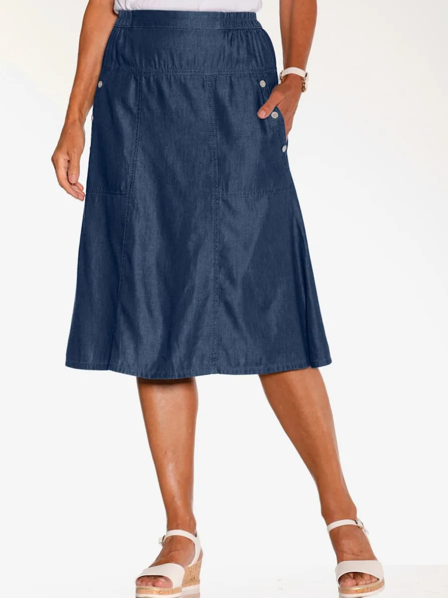 Jupe en jean denim doux