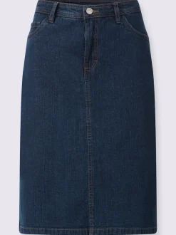 Jupe en jean qualité coton extensible indéformable