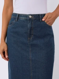 Jupe en jean qualité coton extensible indéformable