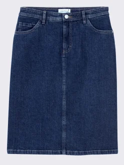 Jupe en jean qualité coton extensible indéformable