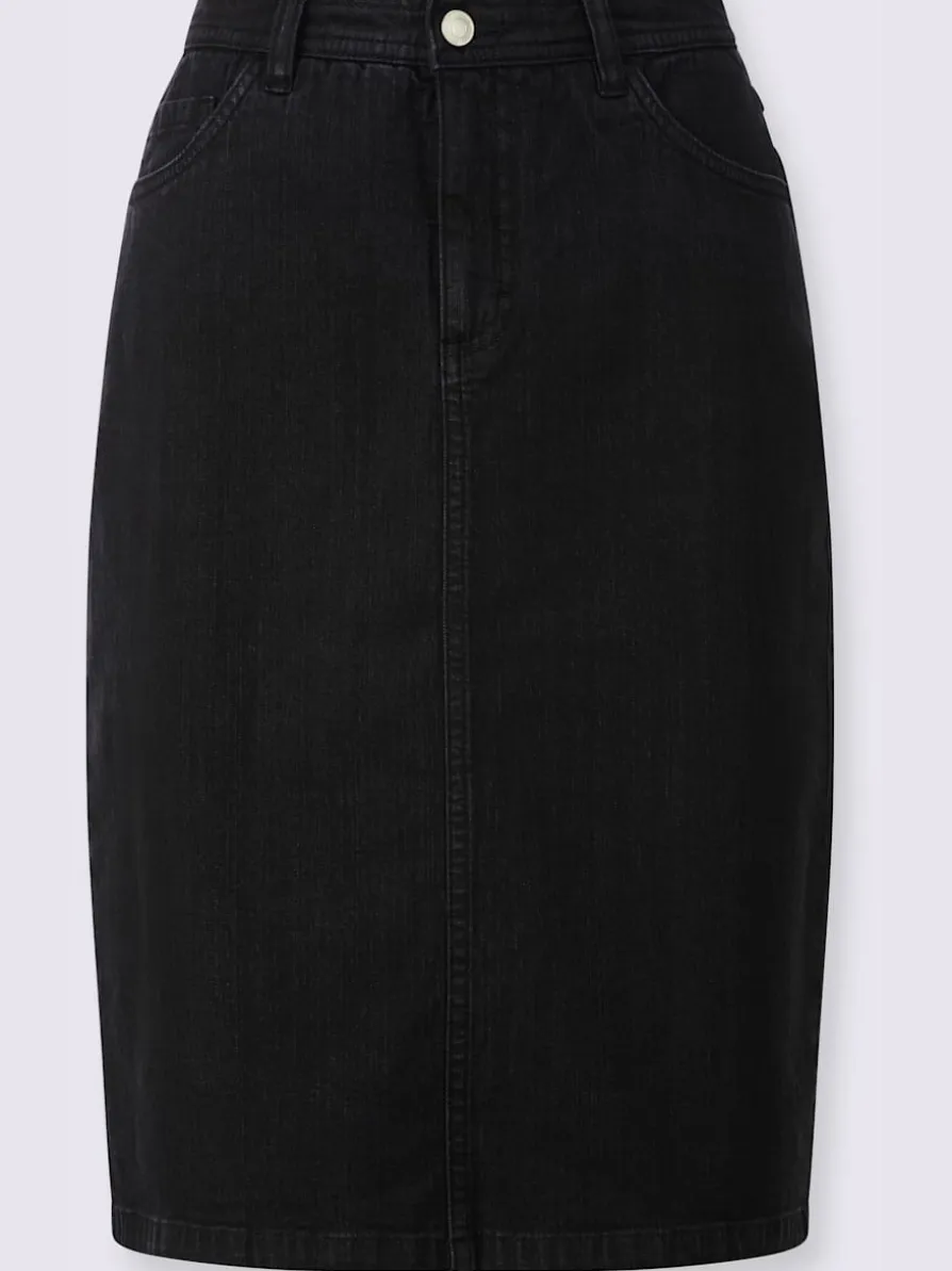 Jupe en jean qualité coton extensible indéformable