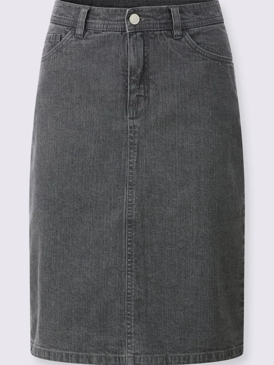 Jupe en jean qualité coton extensible indéformable