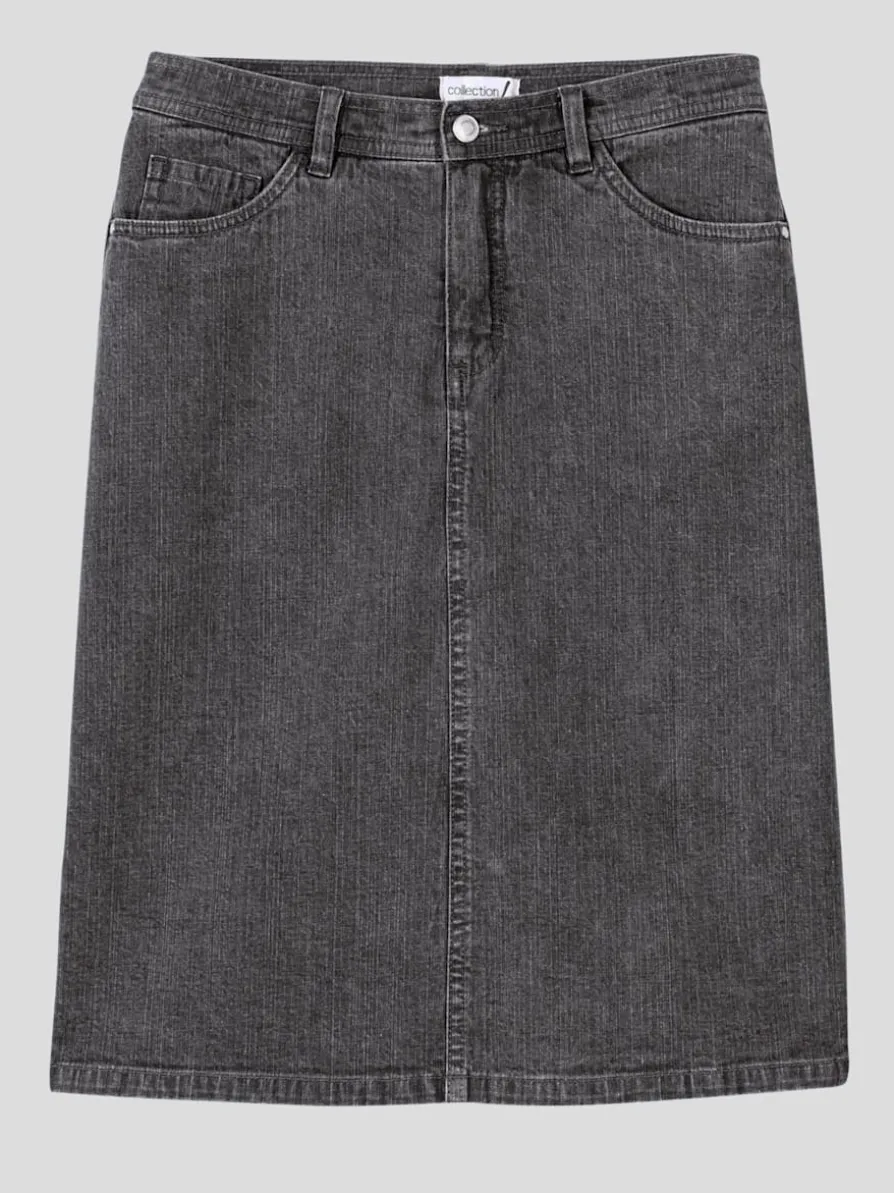 Jupe en jean qualité coton extensible indéformable