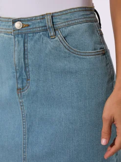 Jupe en jean qualité coton extensible indéformable