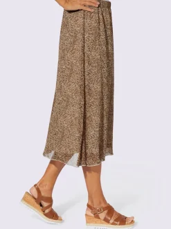 Jupe évasée ceinture élastique confortable