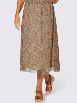 Jupe évasée ceinture élastique confortable