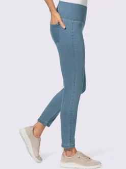 Legging en jean ceinture haute chevauchante