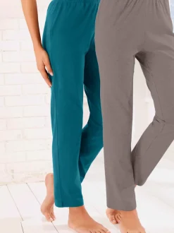 Lot de 2 pantalons en jersey