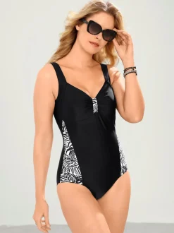 Maillot de bain affinant avec décolleté en v